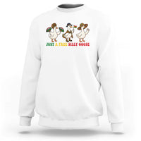 Funny Just A Free Silly Goose Sweatshirt Juneteenth Freedom Day
