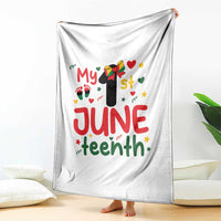 My First Juneteenth Throw Blanket African American Baby Freedom Day