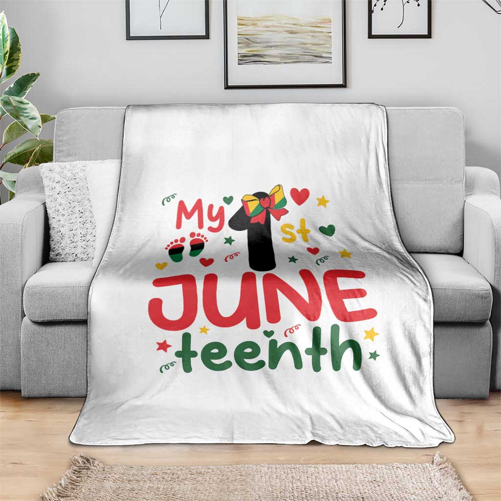 My First Juneteenth Throw Blanket African American Baby Freedom Day