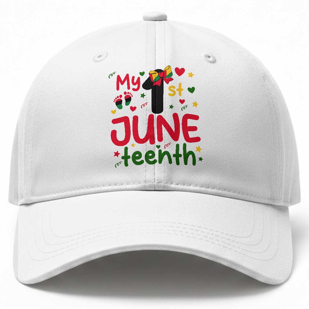 My First Juneteenth Baseball Cap African American Baby Freedom Day