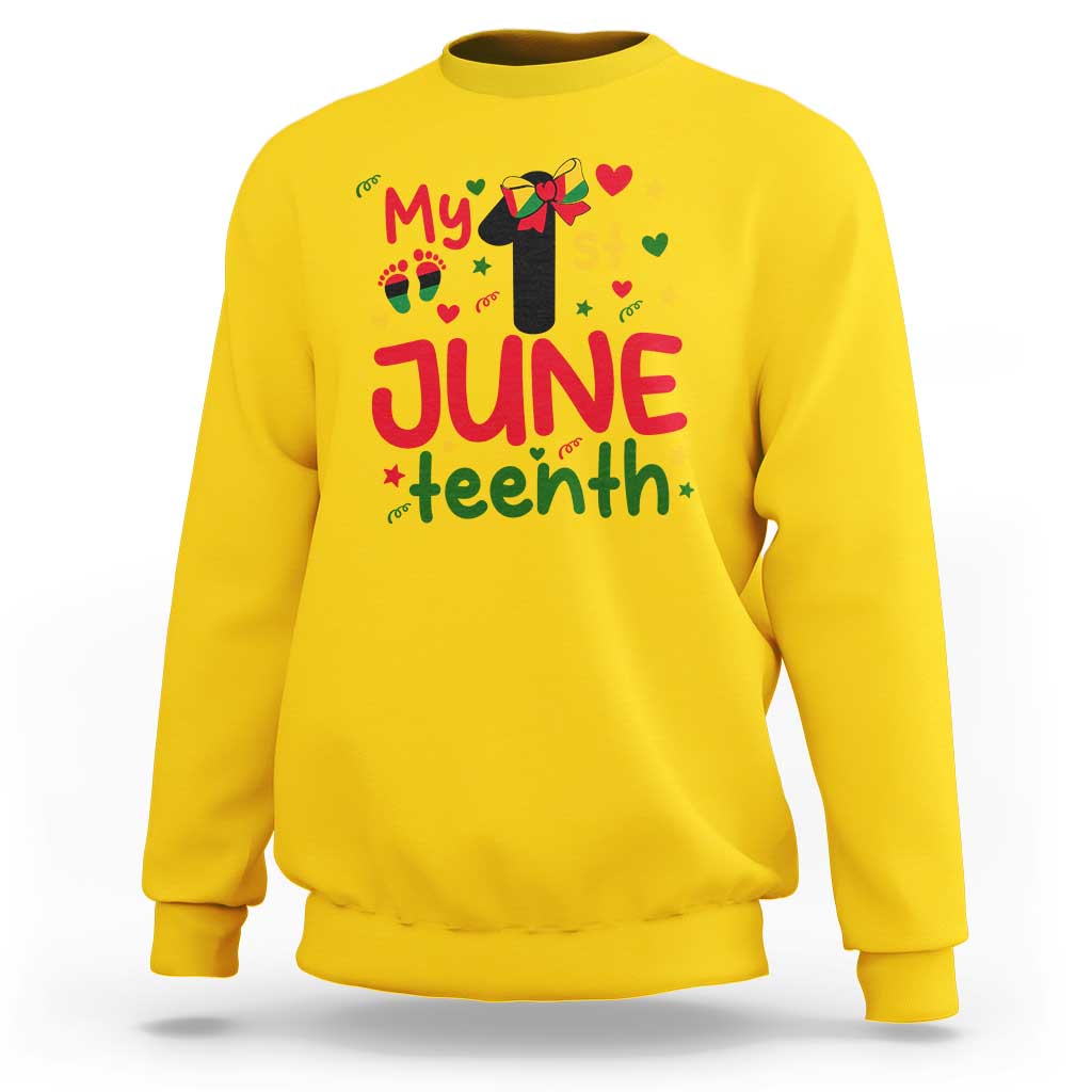 My First Juneteenth Sweatshirt African American Baby Freedom Day