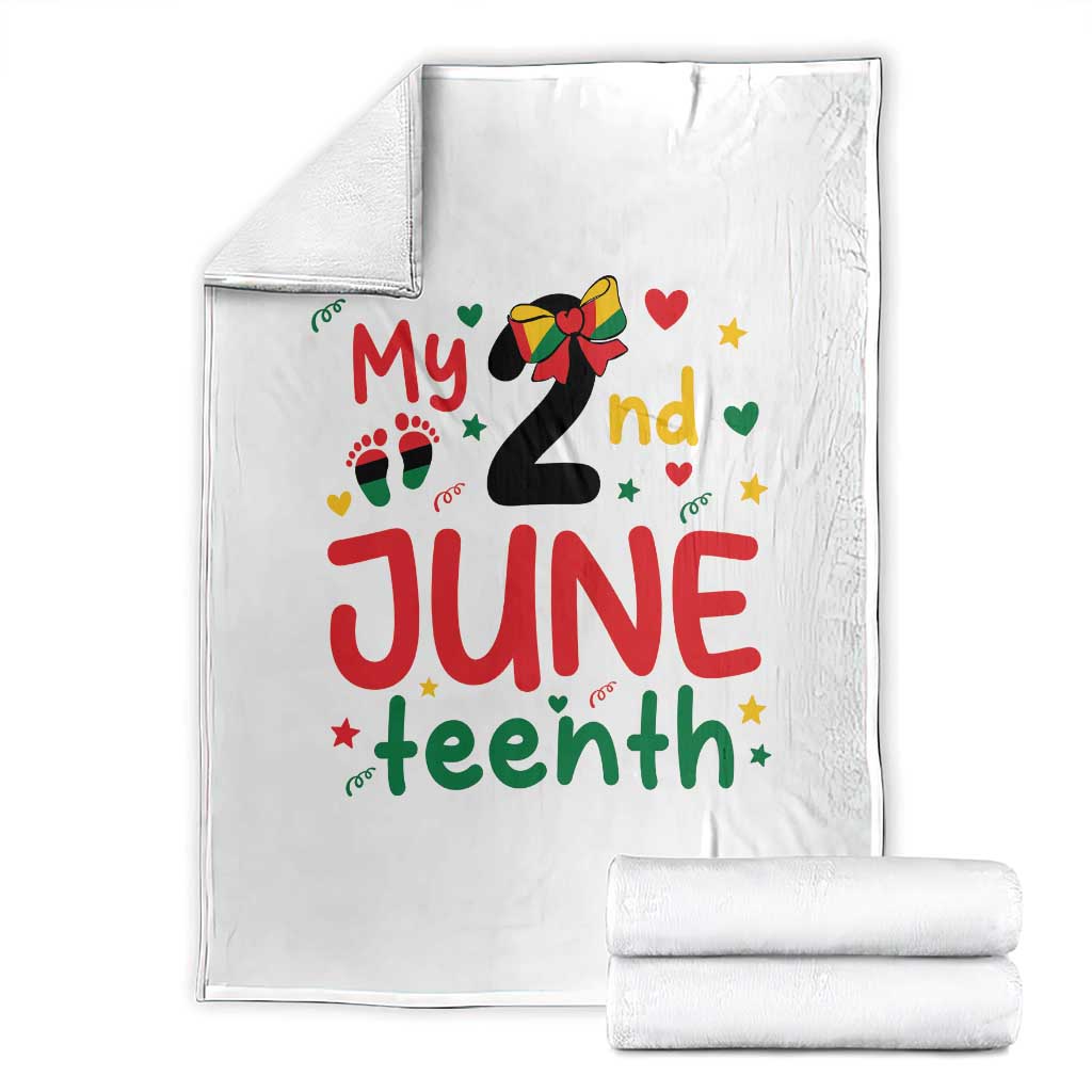 My Second Juneteenth Throw Blanket African American Baby Freedom Day