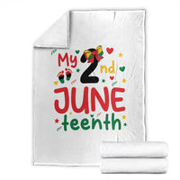 My Second Juneteenth Throw Blanket African American Baby Freedom Day