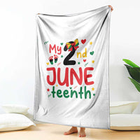 My Second Juneteenth Throw Blanket African American Baby Freedom Day