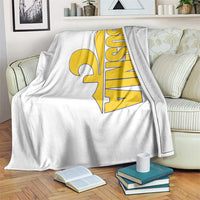 Bosnian Fleur De Lis Flag Throw Blanket Proud Bosnia Heritage Gift