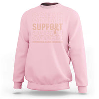 Endometrial Cancer Awareness Sweatshirt Support Squad Ribbon Warrior