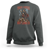 Funny Medieval Knight Worker Meme Sweatshirt Three Coffees No Lunch Valkyrie Coffee Lover