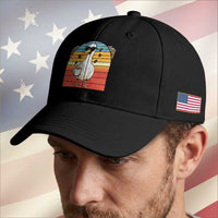Funny Duck Drinking Baseball Cap Coffee Lover Gift