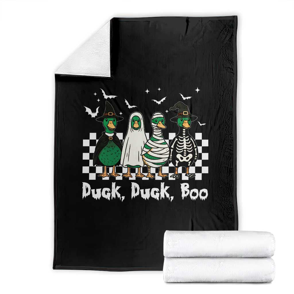 Halloween Duck Duck Boo Throw Blanket Funny Spooky Gift - Wonder Print Shop
