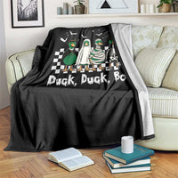 Halloween Duck Duck Boo Throw Blanket Funny Spooky Gift - Wonder Print Shop