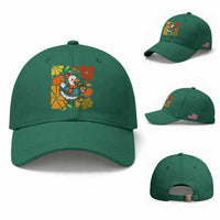 Thanksgiving Duck Lover Gift Baseball Cap Cute Duck Drinking Coffee