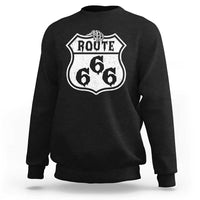 Spooky Halloween Route Highway 666 Sweatshirt Dark Haunted Road Adventure