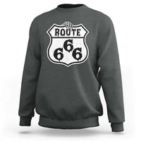 Spooky Halloween Route Highway 666 Sweatshirt Dark Haunted Road Adventure