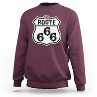 Spooky Halloween Route Highway 666 Sweatshirt Dark Haunted Road Adventure