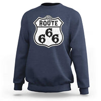 Spooky Halloween Route Highway 666 Sweatshirt Dark Haunted Road Adventure