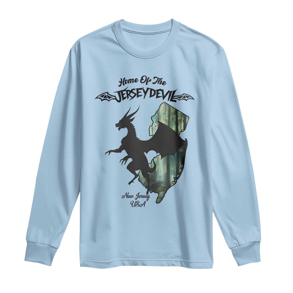 Home Of The Jersey Devil Long Sleeve Shirt Cryptid Gift - Wonder Print Shop