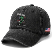 Jersey Devil Washed Cotton Baseball Cap Home Of New Jersey Est 1735 Cryptid Gift
