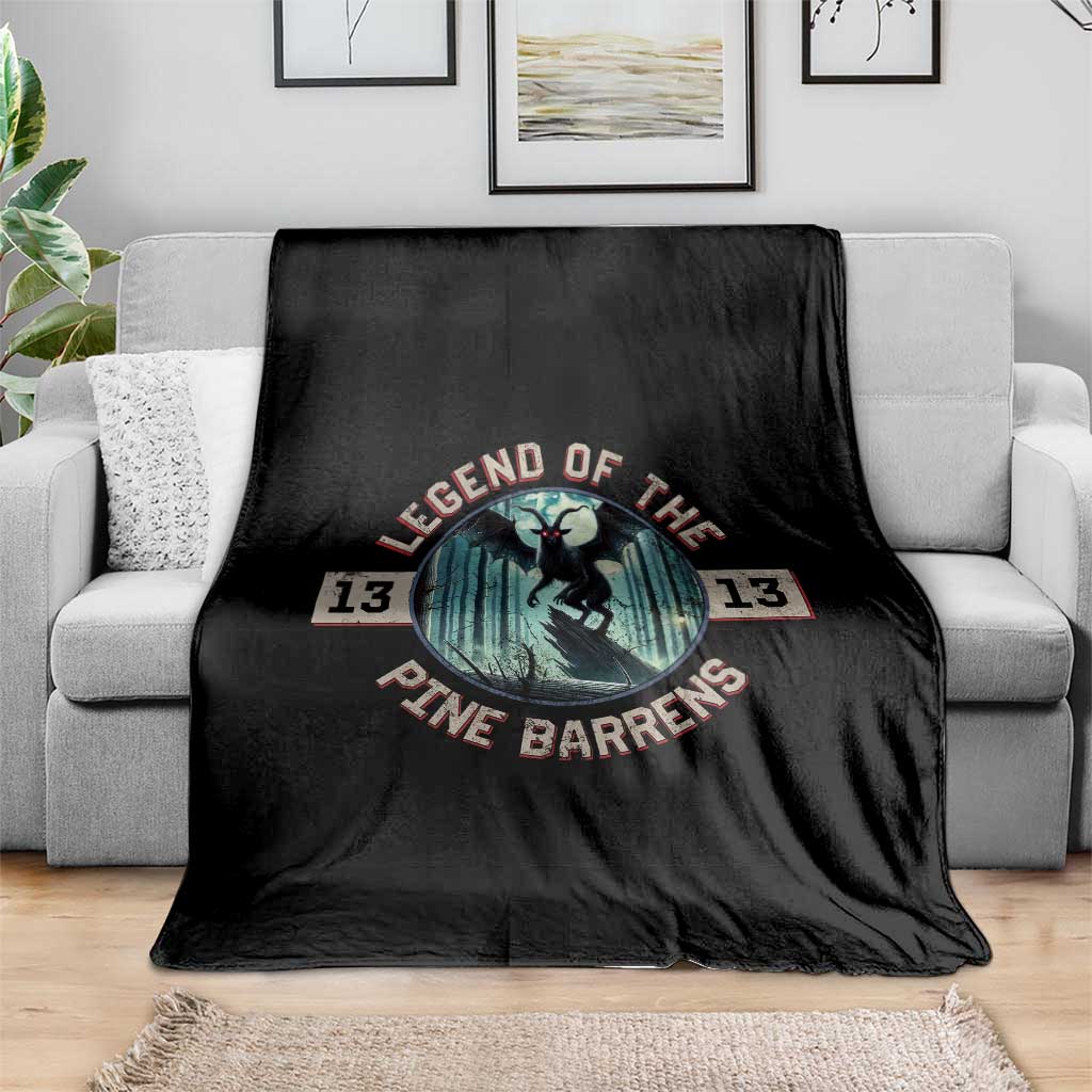 Jersey Devil Throw Blanket Cryptid Gift Legend Of The Pine Barrens - Wonder Print Shop