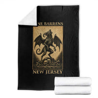 Jersey Devil Throw Blanket Gothic Horror Gift Pine Barrens New Jersey - Wonder Print Shop