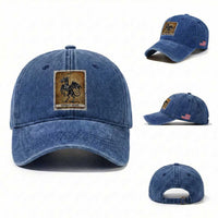 Jersey Devil Washed Cotton Baseball Cap Horror Tarot Card Urban Legends Gift