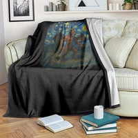 Jersey Devil Starry Night Throw Blanket Van Gogh Cryptid Gift - Wonder Print Shop