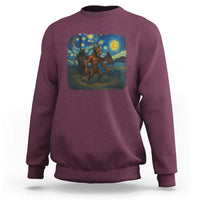 Jersey Devil Starry Night Sweatshirt Van Gogh Cryptid Gift - Wonder Print Shop