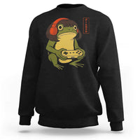 Funny Frog Bob Haircut Gamer Meme Sweatshirt Game Lover - Wonder Print Shop