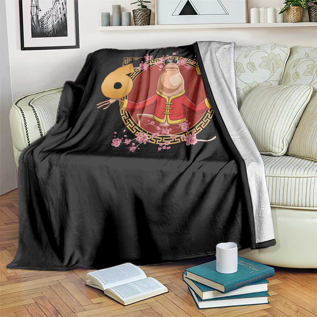 Funny Marcus The Worm Six Seven Lunar New Year Meme Throw Blanket - Wonder Print Shop