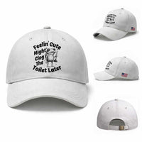 Funny Plumber Frog Gift Baseball Cap Feeling Cute Might Clog The Toilet Later