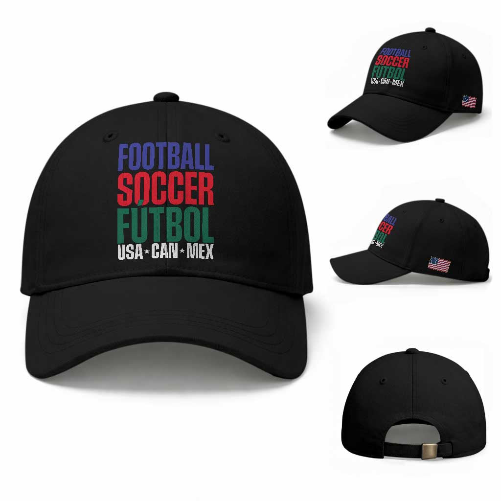 Canada Mexico USA Baseball Cap Football Fan Gift