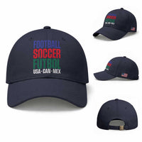 Canada Mexico USA Baseball Cap Football Fan Gift