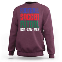 Canada Mexico USA Sweatshirt Football Fan Gift