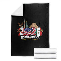 2026 North American Football Supporters Throw Blanket