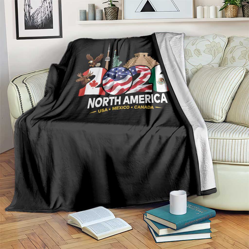 2026 North American Football Supporters Throw Blanket