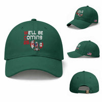 Glitched North America Eagle Soccer Baseball Cap We Will Be Coming 26