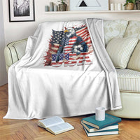 American Eagle And Soccer USA 2026 Supporter Throw Blanket