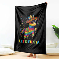 Mexican Fiesta Pinata Throw Blanket Funny Cinco De Mayo