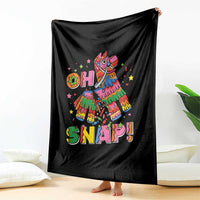 Funny Cinco De Mayo Pinata Candy Party Throw Blanket Oh Snap