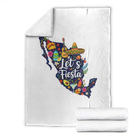 Cinco De Mayo Party Mexican Map Throw Blanket Lets Fiesta