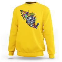 Cinco De Mayo Party Mexican Map Sweatshirt Lets Fiesta