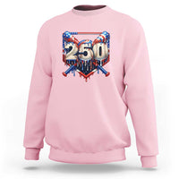 Patriotic Baseball Drip Sweatshirt USA 250th Anniversary Gift