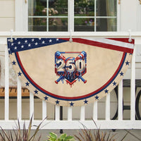 Baseball Drip Graphic Patriotic Fan Flag USA 250th Anniversary Gift