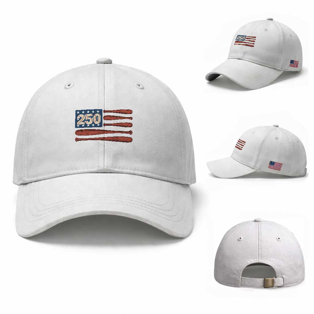 USA Flag Baseball Baseball Cap America 250th Anniversary Gift