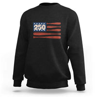 USA Flag Baseball Sweatshirt America 250th Anniversary Gift