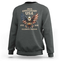 Patriotic Bald Eagle Football Sweatshirt America 250th Anniversary Gift