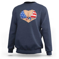 American Flag Bikini Sweatshirt Patriotic Summer Vacation Gift