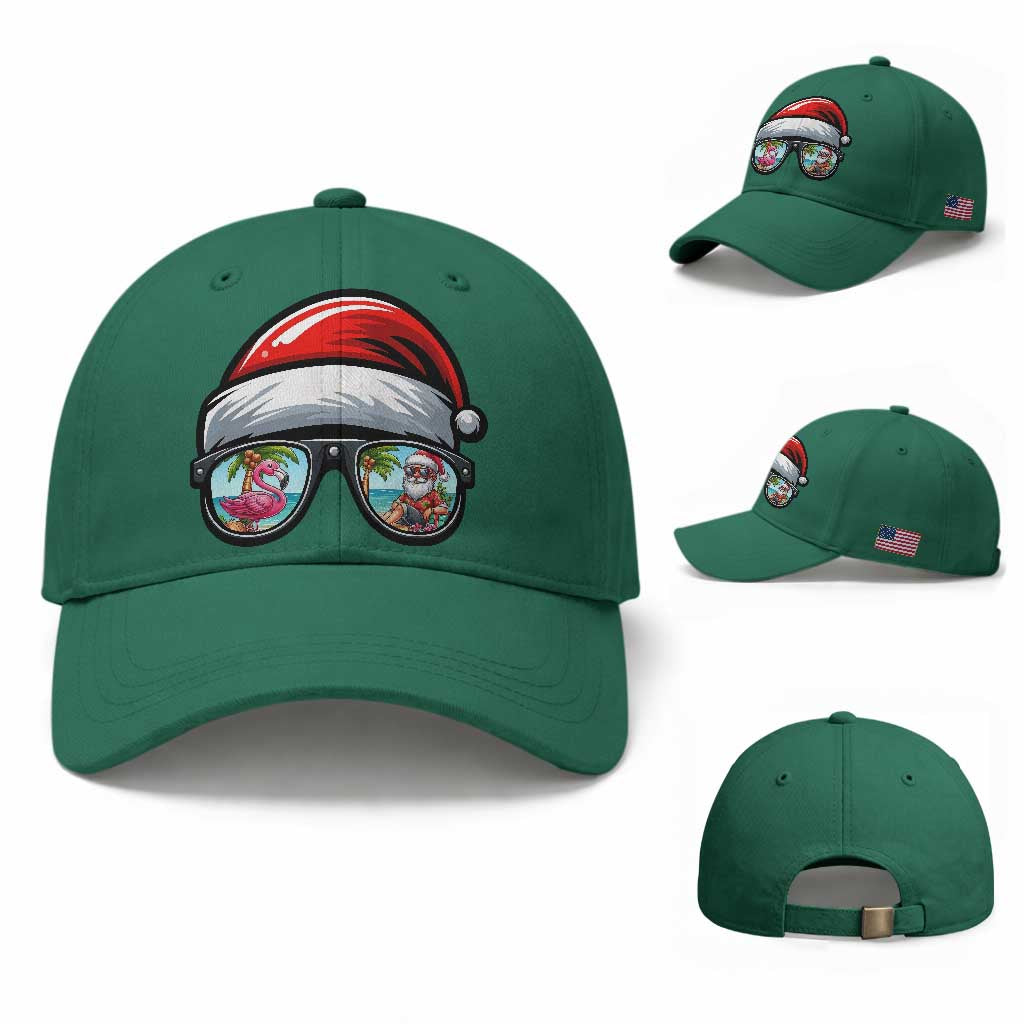Funny Santa Sunglasses Baseball Cap Beach Christmas Vacation Graphic