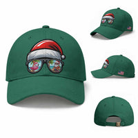Funny Santa Sunglasses Baseball Cap Beach Christmas Vacation Graphic