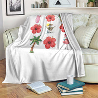 Christmas In July Throw Blanket Tropical Summer Beach Party Graphic