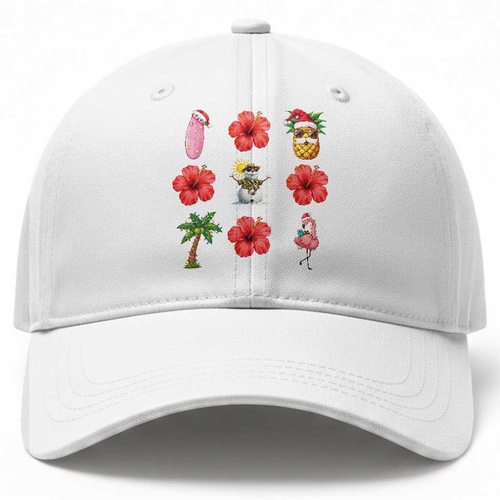 Christmas In July Baseball Cap Tropical Summer Beach Party Graphic